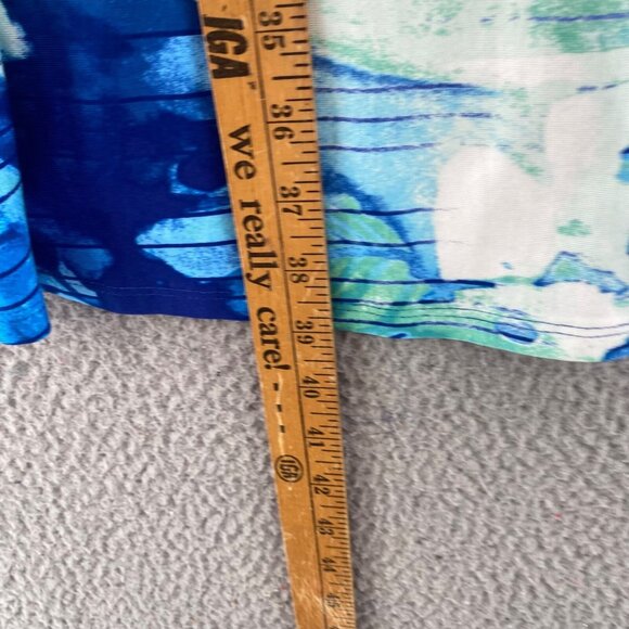 Chicos Dress Womens 3 US Extra Large Blue T Shirt Short Sleeve Stretch Pullover - Picture 8 of 11